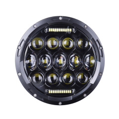 Conception spéciale 7 phares avec DRL pour Hummer H1 H2 noir Chrom Option 7 phare pour Jeep Wrangler JK TJ pour Harley