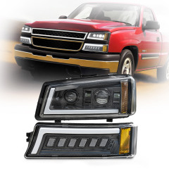 2003 2004 2005 2006 Chevy Silverado Fara Təkmilləşdirmə Chevrolet Avalanche 1500 2500 Led Fara Dönüşüm