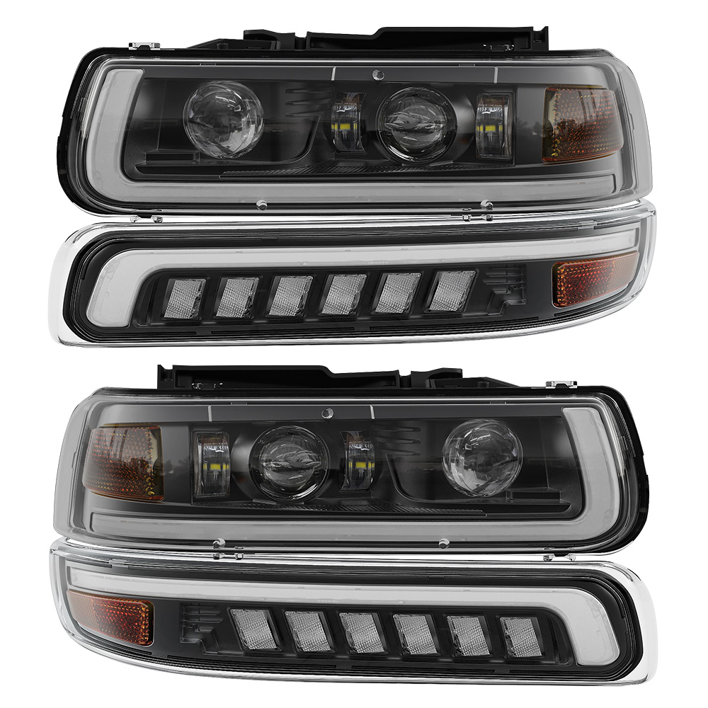 DOT Certified LED Headlight for 1999 - 2002 Chevy Silverado 1500 2500 with  DRL and Turn Signal Light for 2000-2006 Suburban 1500 - China LED  Headlight, LED Headlight for Chevy Silverado