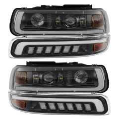 2000-2006 Chevy Suburban Reflektory Led na lata 2001 2002 2003 2004 2005 Chevrolet Suburban Montaż reflektorów