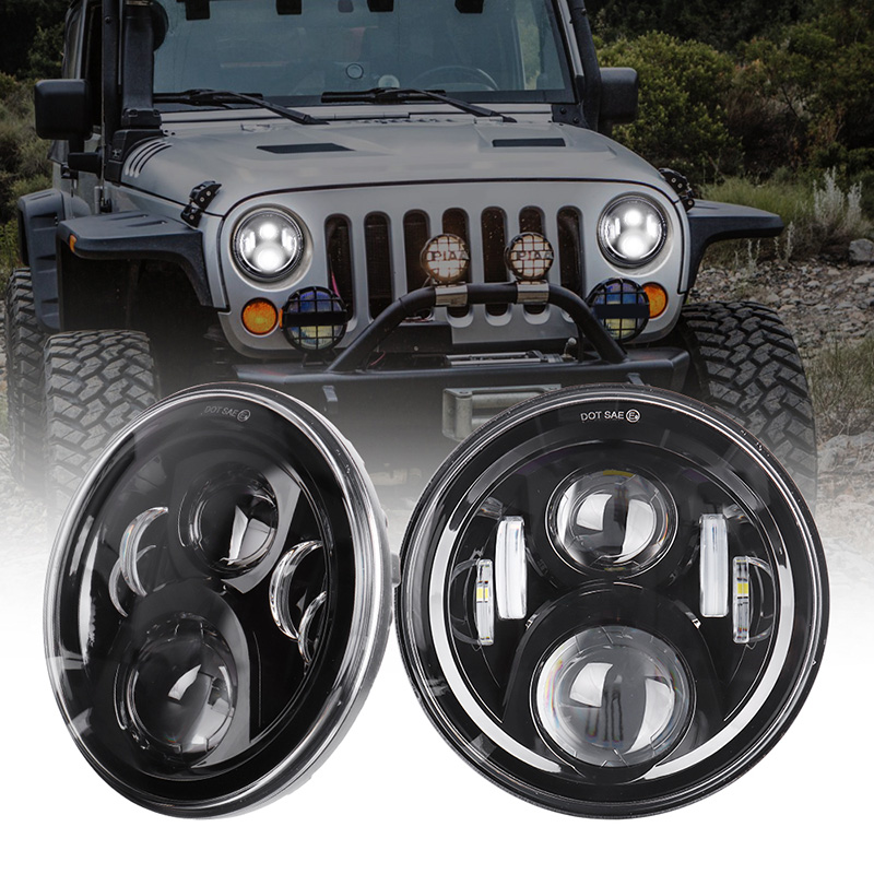 oem jeep wrangler led headlights