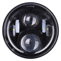 50w DOT SAE 7'' Round Jeep Wrangler JK Led Headlight Projector with High Low Beam