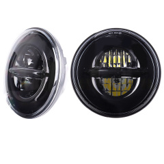 7 polegadas 45w Jeep Wrangler JK LED farol 07-16 projetor luz alta luz de condução de feixe baixo