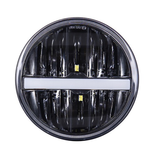 Morsun for Jeep Wrangler JK Accessories 7 Headlight H4 Bulb White/Yellow Turning Signal