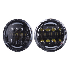 Για προβολείς Jeep Wrangler Parts 7 White/Amber Halo Ring Headlight for Road Glide Hi/Low Beam 7