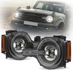 2023 2022 2021 Ford Bronco Світлодіодні фари Фари Bronco Aftermarket