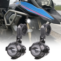 Led gaismas motocikla dzinēja aizsargam uzstādīts braukšanas lukturu komplekts BMW R1200GS F850GS