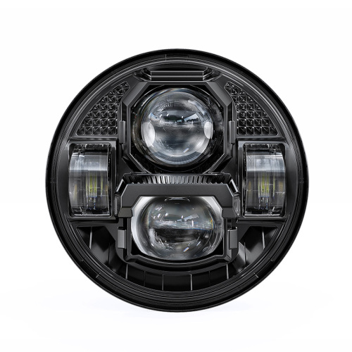 Phare Rond chromé 5.75 pouces pour optique Full LED de Moto