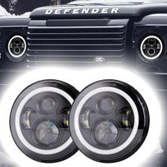 1990-2016 классикалық Land Rover Defender 90 жарықдиодты фаралар Landrover Defender 90 110 фараны жаңарту