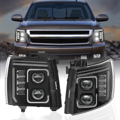 07-13 Светодиодные фары Chevy Silverado 1500 2007 2008 2009 2010 2011 2012 2013