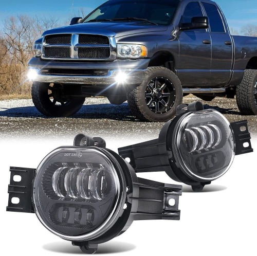 DOT Approved Led Fog Lights for 2002-2008 Dodge Ram 1500 03-09 Ram 2500 3500 04-06 Durango