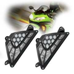 Indicatori di direzione anteriori a LED per Kawasaki Ninja EX 2013 2023 250 300 400 650SX ZX-1000R ER-1000F Z6SX 6-1000