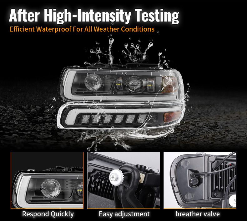 Waterproof 2000-2006 Chevy Tahoe Led Headlights