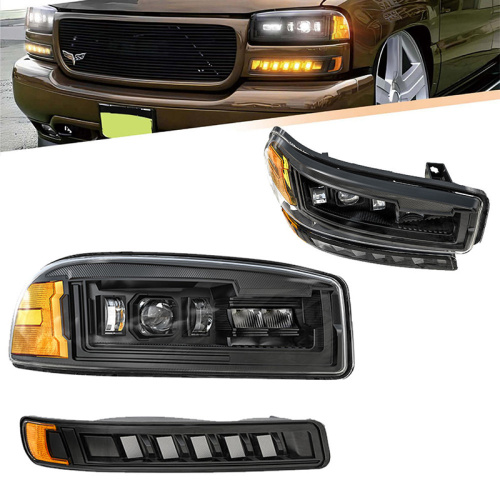 1999-2007 GMC Sierra 1500 2500HD Led Headlights GMC Yukon XL Headlights