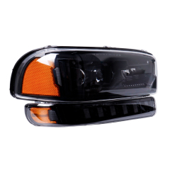 Limyè devan LED pou GMC Sierra 1500 2500HD 1999-2007 ak limyè devan GMC Yukon XL