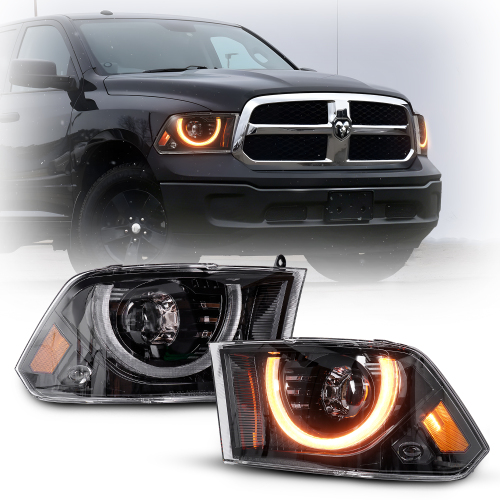 DOT 2009-2018 Dodge Ram 1500 Led Headlights Projector Lights for Ram 2500 3500 4500 5500