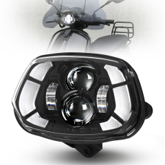 Emark Approved 2016-2025 Vespa Sprint Led Headlight for Sprint 150 125 50 Elettrica
