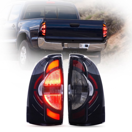 2005-2015 Toyota Tacoma Led Tail Lights 2nd Gen Smoked Rear Light