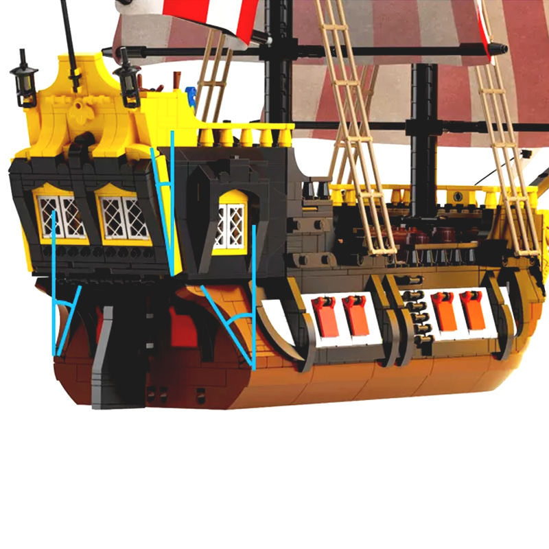 ZebraBlocks 698998 Pirates of Barracuda Bay Ideas 2545pcs 21322 Building Block Bricks Toys from China