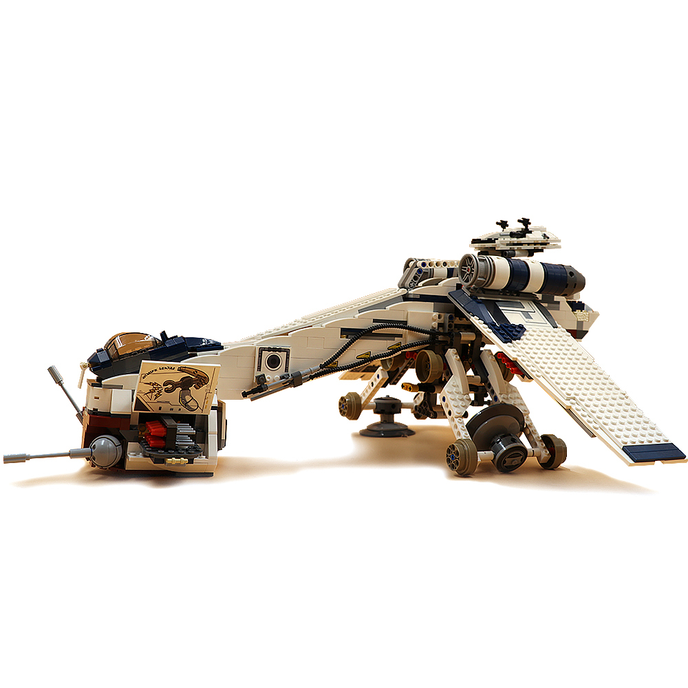 KING A19014 UCS Republic Dropship with AT-OT Walker 1758+PCS Building Block Brick 10195 from China
