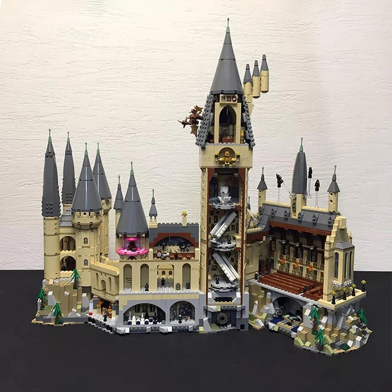 Customized 77001 Academy of Magic Walls and Fortresses Castle Building Blocks 71043 6020pcs Bricks From China