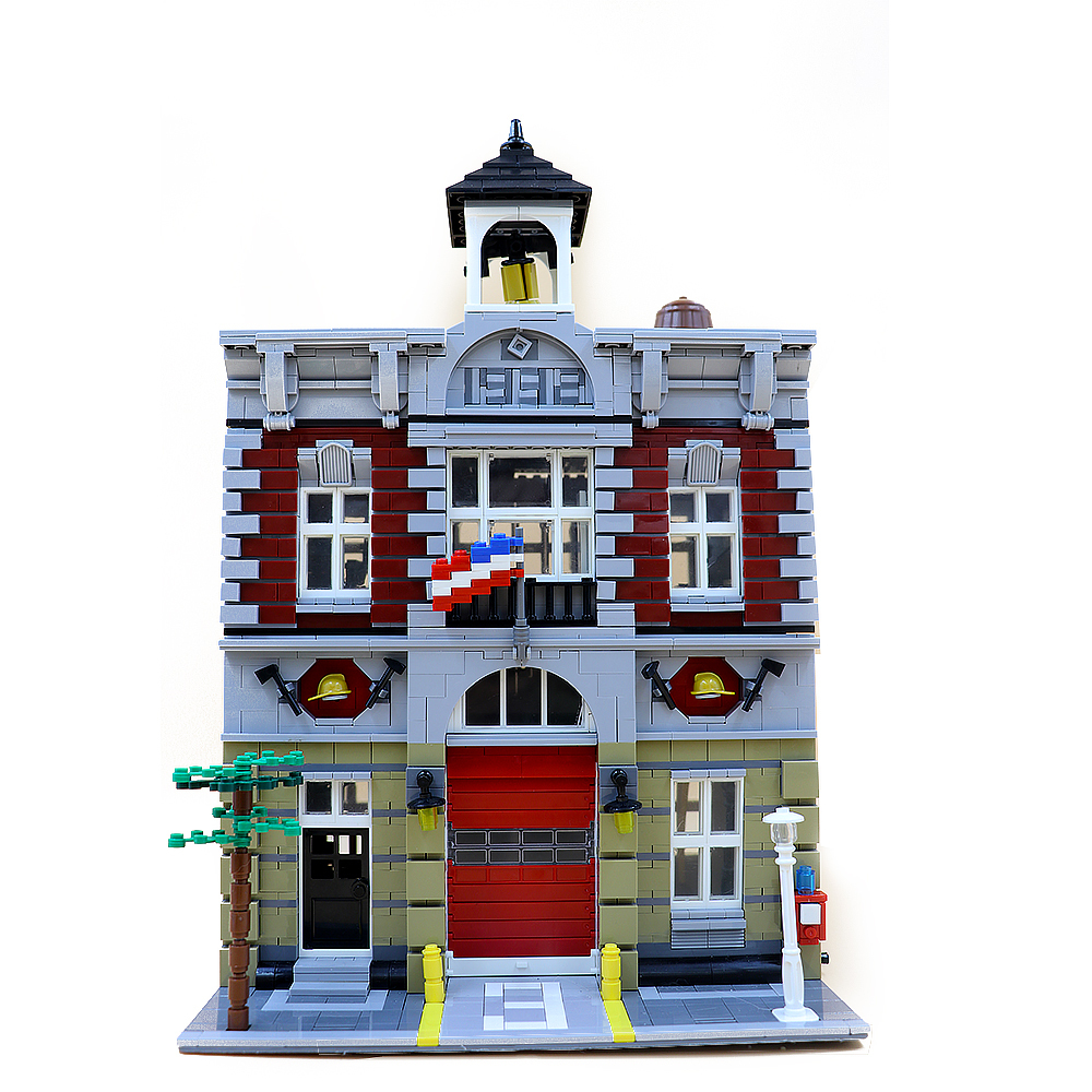 LJ99009 Fire Brigade Creator Buildings 10197 Building Block Bricks Toy 2231±pcs From China