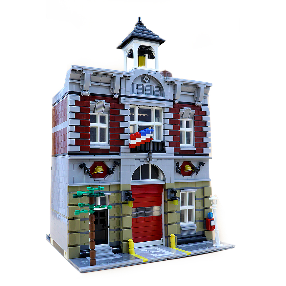 LJ99009 Fire Brigade Creator Buildings 10197 Building Block Bricks Toy 2231±pcs From China