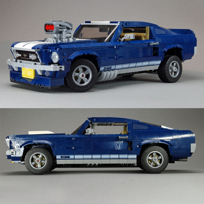 Customized 71047 Expert Series Ford Mustang Set Building Blocks 1684pcs Bricks 10265 Toys Assembled From China