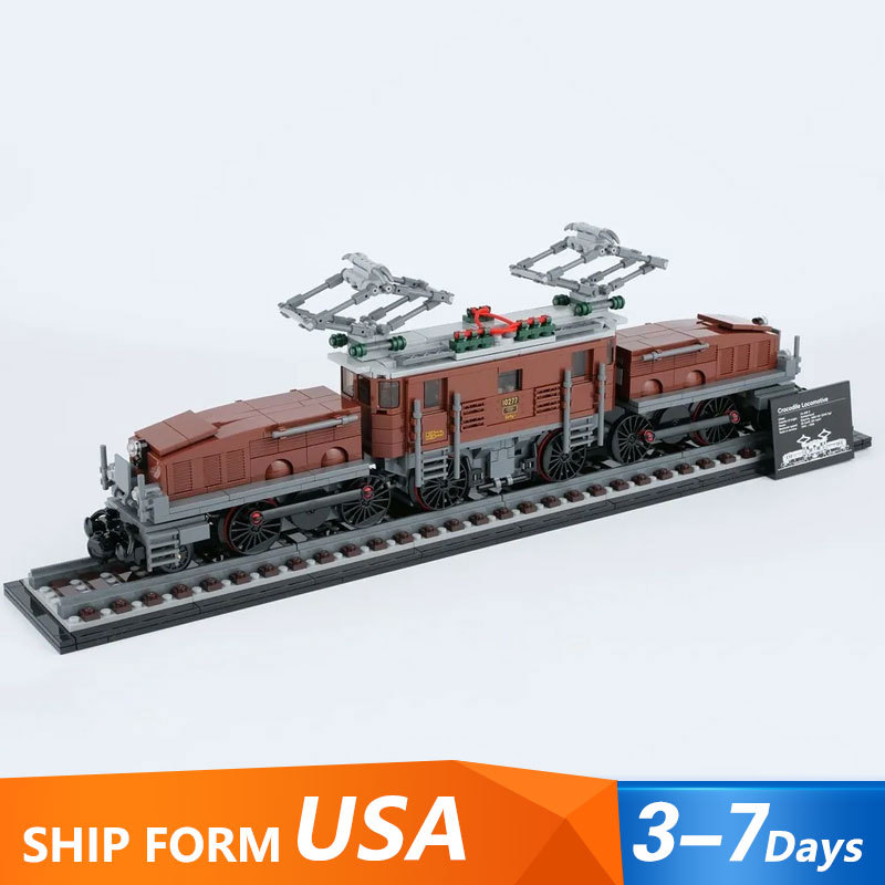 40010 Crocodile Locomotive Train Building Blocks 1271pcs Bricks 10277 Ship From USA 3-7 Days Delivery