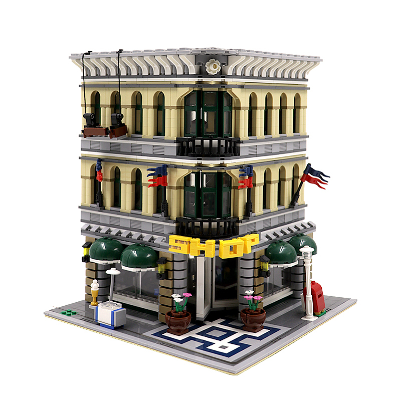 Customized A2102 Grand Emporium Building Blocks 2380pcs Bricks 10211 from USA 3-7 Days Delivery