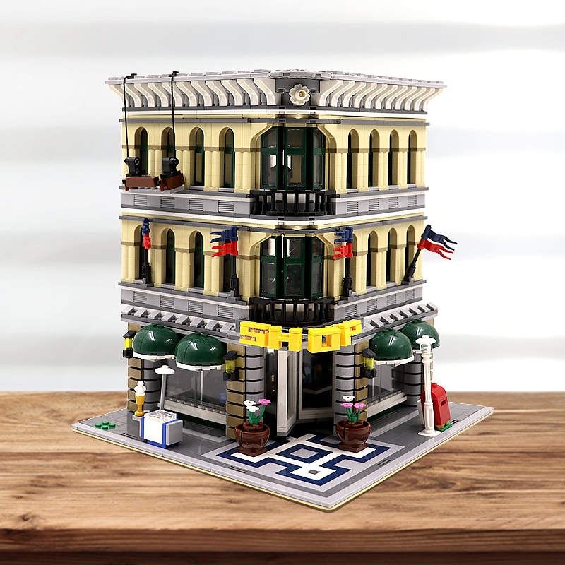Customized A2102 Grand Emporium Building Blocks 2380pcs Bricks 10211 from USA 3-7 Days Delivery
