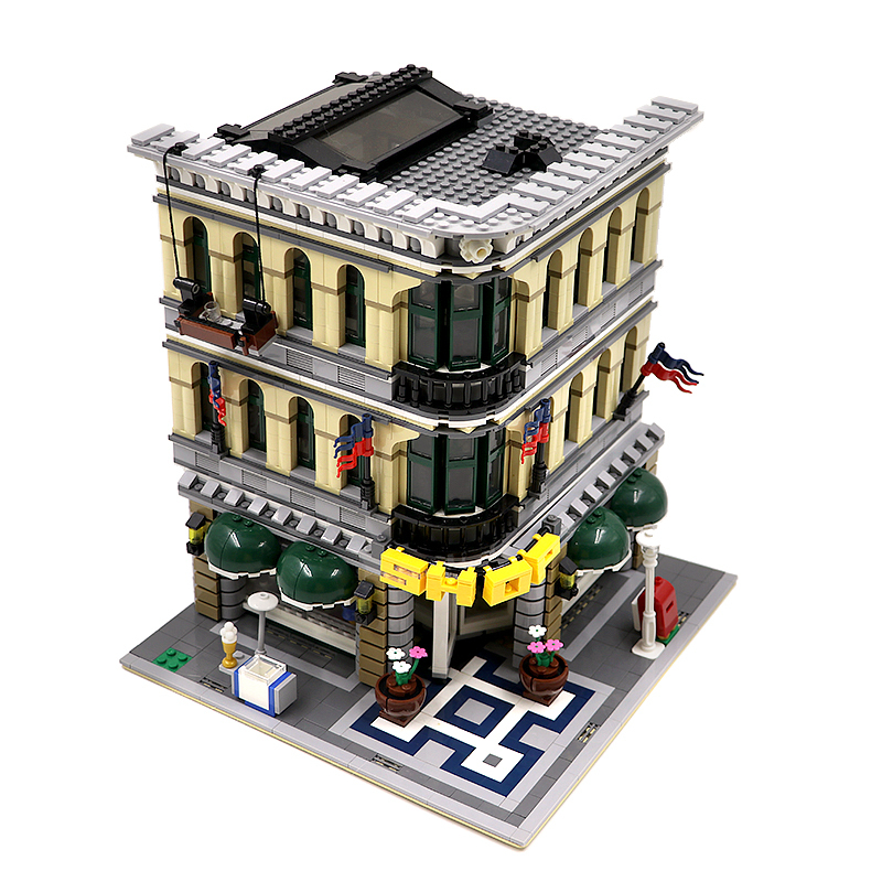 Customized A2102 Grand Emporium Building Blocks 2380pcs Bricks 10211 from USA 3-7 Days Delivery