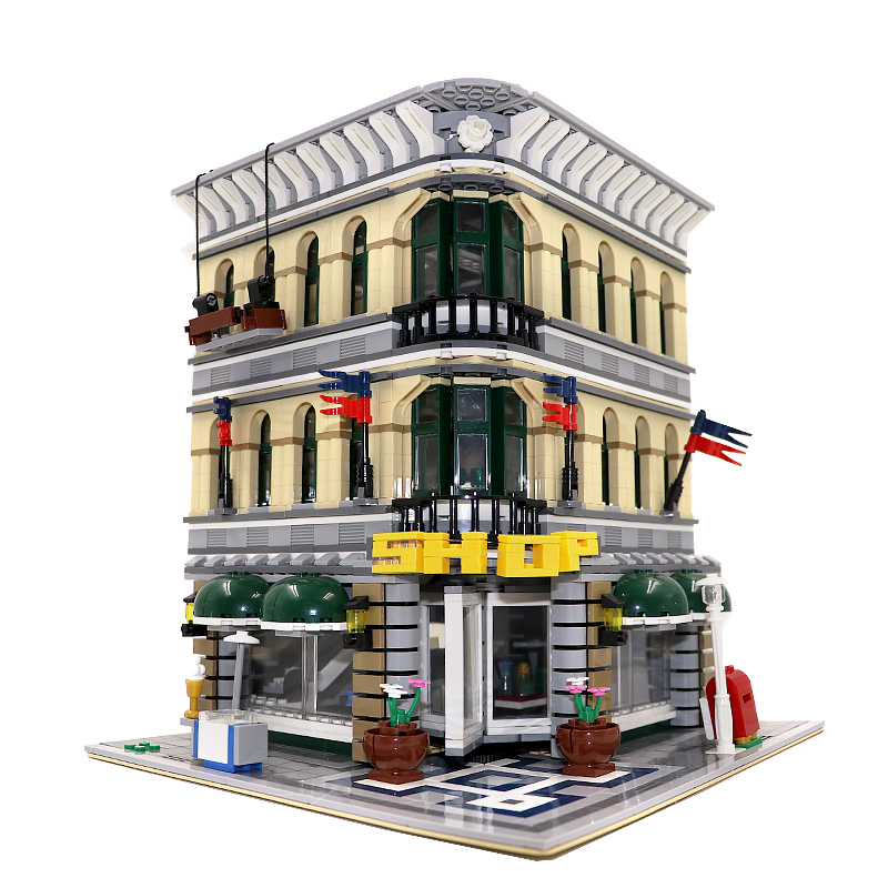 Customized A2102 Grand Emporium Building Blocks 2380pcs Bricks 10211 from USA 3-7 Days Delivery