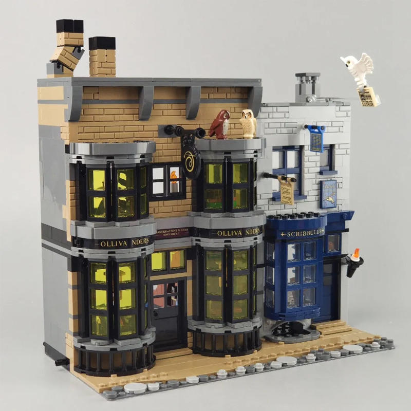 Customized 99911 Diagon Alley Harry Potter Movie Building Blocks 5544 ±pcs 75978 From Europe 3-7 Days Delivery