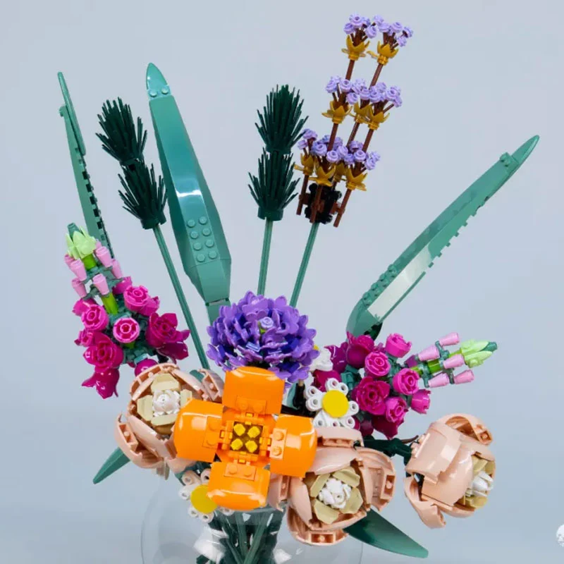 Customized 50001 Flower Bouquet Creator Expert Building Blocks 756pcs Bricks Toys From China 10280