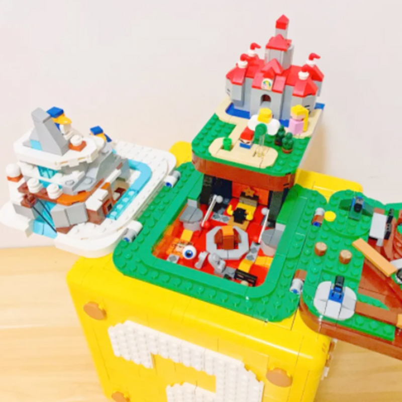 LEJI A91911 ZM 70201 Super Mario 64 Question Mark Blocks Building Block Bricks Toys Model 71395 From China