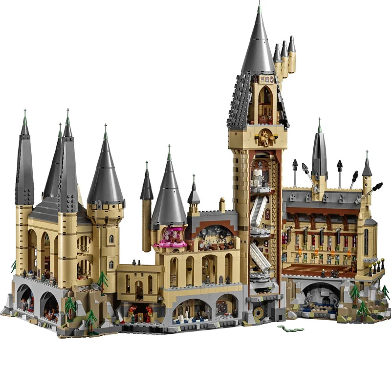 Customized 77001 Academy of Magic Walls and Fortresses Castle Building Blocks 71043 6020pcs Bricks From China