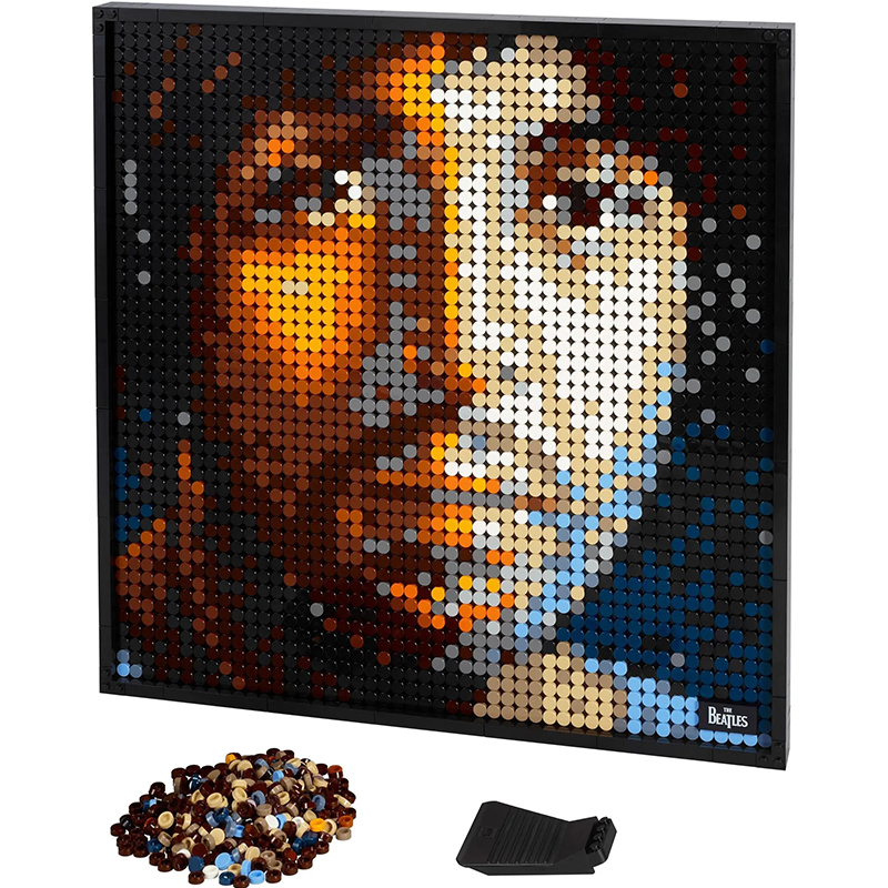 Customized 8898 The Beatles Art and Crafts Pixel Portrait Mural 31198 Building Block Bricks 2933pcs from China