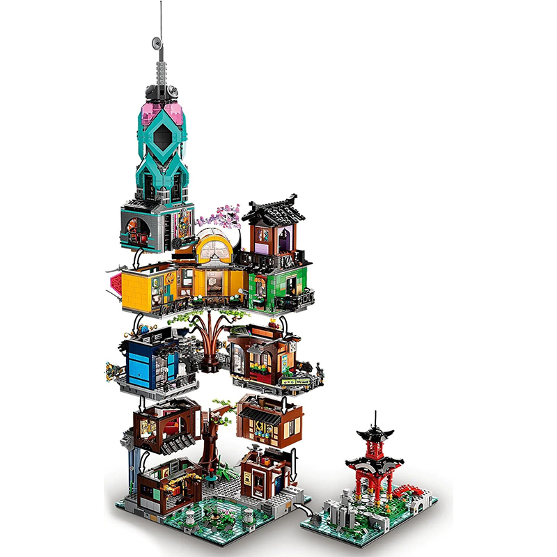 Custom T19006 / LEJI 90039 Ninja Series City Gardens Building Blocks 5685pcs Bricks Toys Model 71741 from China