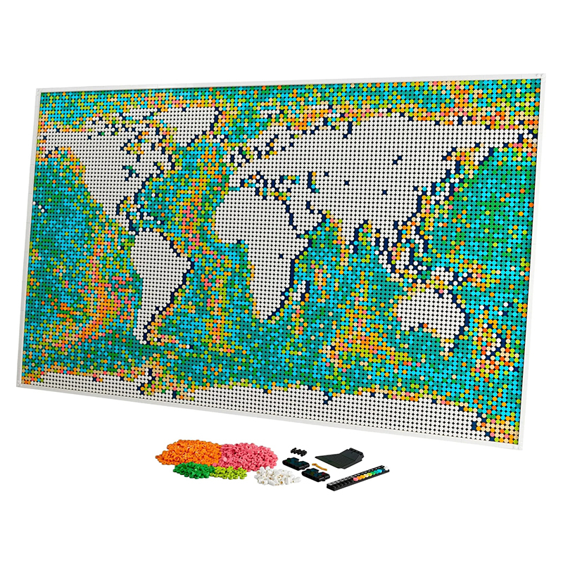 Customized 61203 Art and crafts Art World Map 31203 from USA 3-7 Days Delivery