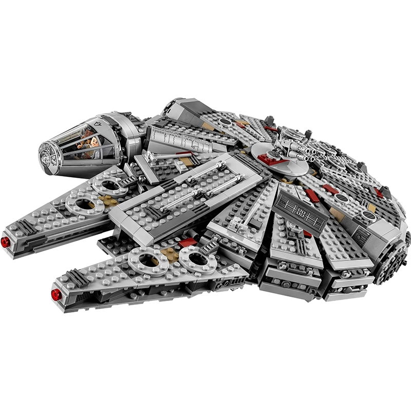 【Special Price】Millennium Falcon Star Wars Movie Building Blocks Bricks 1329 ±pcs 75105 From China