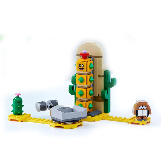 BELA 60016 Super Mario Desert Pokey Expansion Set Building Block 205pcs Bricks Toys From China