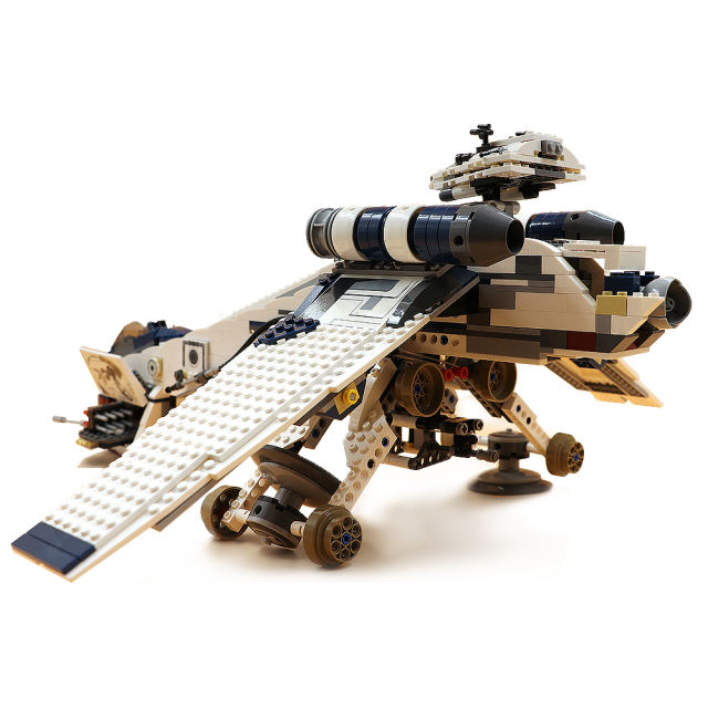 KING 19014 Republic Dropship with AT-OT Walker 1758+PCS Building Block Brick 10195 from Europe 3-7 Day Delivery