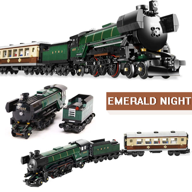 Customized 21005 X19045 20011 Emerald Night Train Creator 1085pcs from China 10194