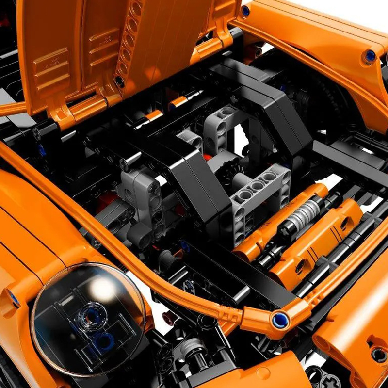 Customized 20001 T19050 High-Tech Series Super car Racing Car 911 GT3 RS Orange Building Blocks 2758PCS Bricks Toys 42056 Ship From China