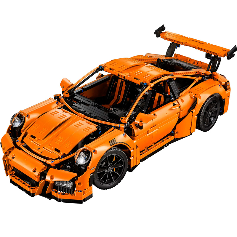 Customized 20001 T19050 High-Tech Series Super car Racing Car 911 GT3 RS Orange Building Blocks 2758PCS Bricks Toys 42056 Ship From China