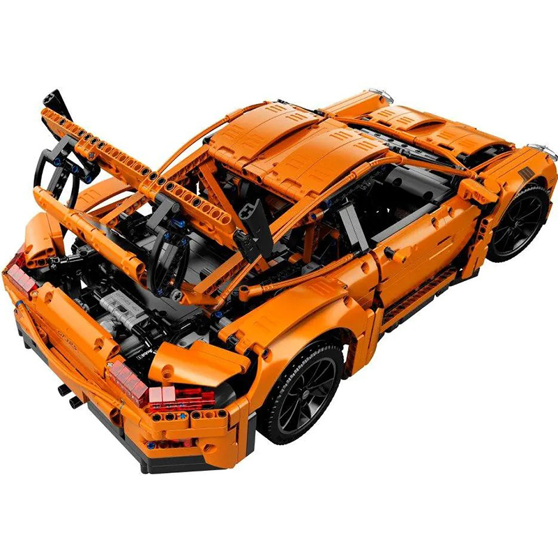 Customized 20001 T19050 High-Tech Series Super car Racing Car 911 GT3 RS Orange Building Blocks 2758PCS Bricks Toys 42056 Ship From China