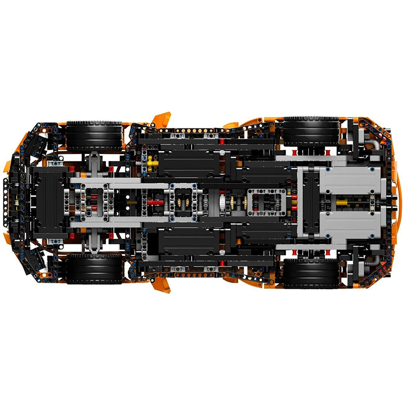 Customized 20001 T19050 High-Tech Series Super car Racing Car 911 GT3 RS Orange Building Blocks 2758PCS Bricks Toys 42056 Ship From China
