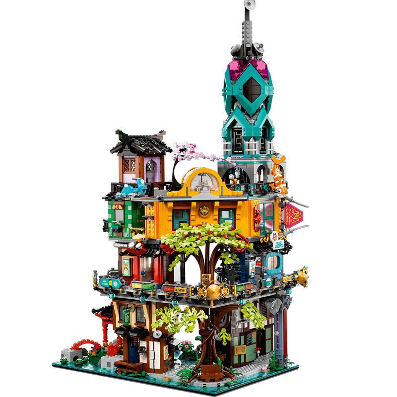 LEJI 90039 Ninjago Series Big Movie Garden Pier Puzzle Assembled Building Block 5685pcs Bricks Toy 71741 Ship From Europe 3-7 Days Delivery