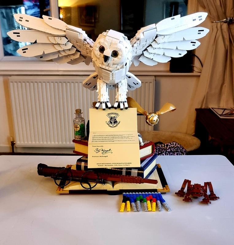 KING 99066 Movie & Games Series Hogwarts Icons Collectors' Edition Hedwig Building Blocks 3010pcs Bricks 76391 from Europe 3-7 Days Delivery